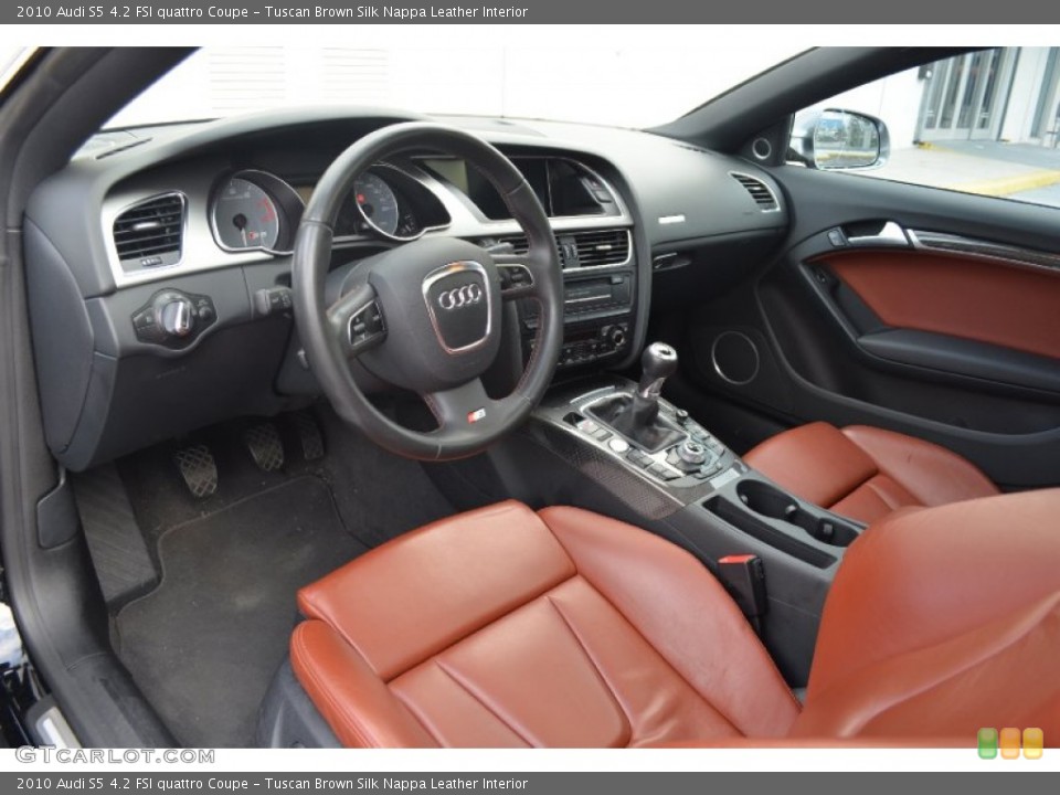 Tuscan Brown Silk Nappa Leather 2010 Audi S5 Interiors