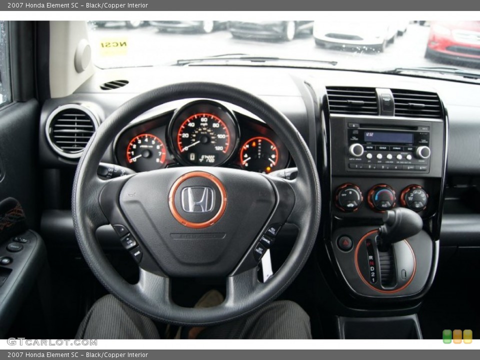Black/Copper Interior Dashboard for the 2007 Honda Element SC #60629539