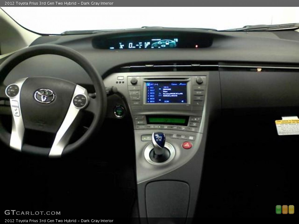 Dark Gray Interior Dashboard for the 2012 Toyota Prius 3rd Gen Two Hybrid #60630022