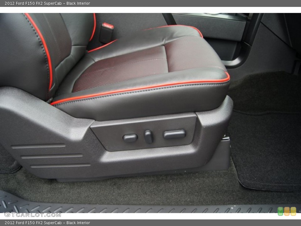 Black Interior Front Seat for the 2012 Ford F150 FX2 SuperCab #60631024