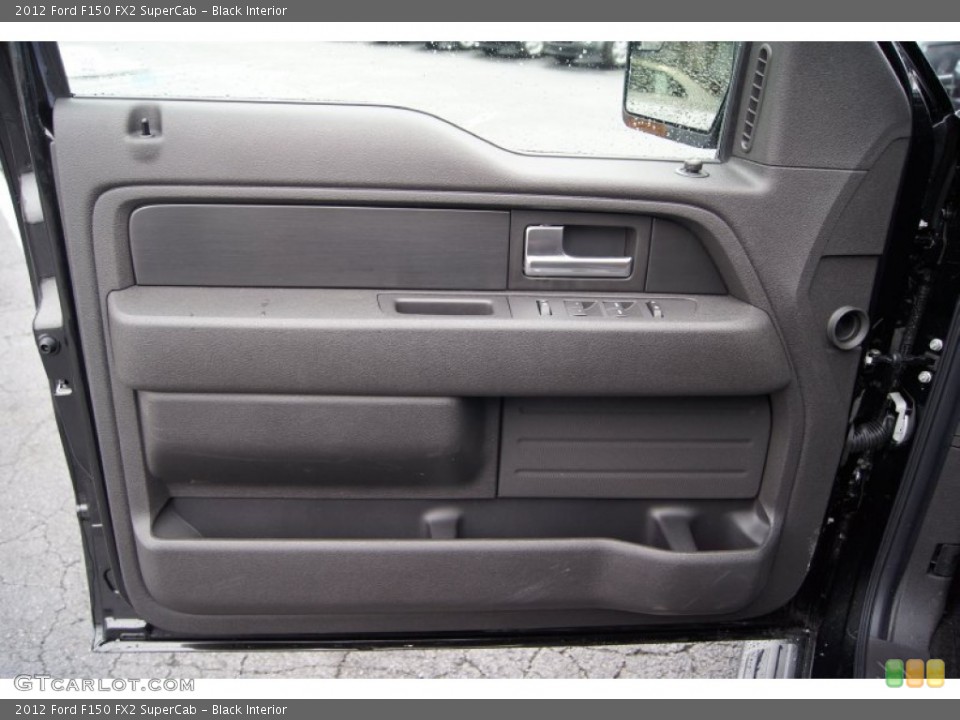 Black Interior Door Panel for the 2012 Ford F150 FX2 SuperCab #60631102