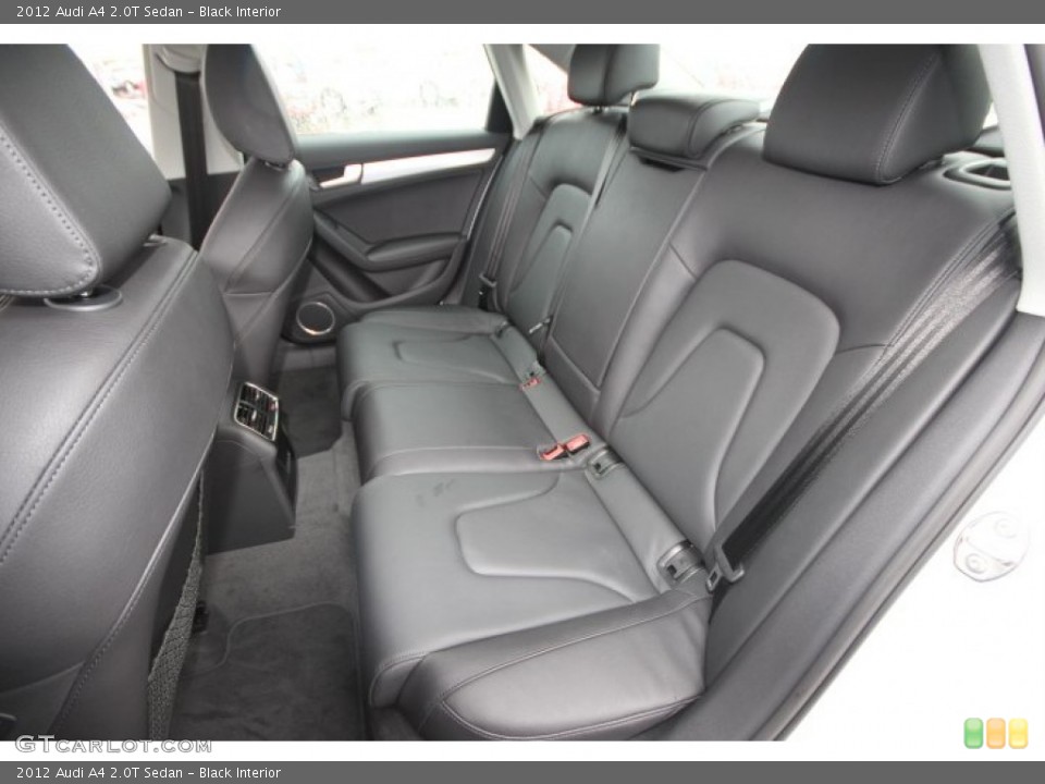 Black Interior Rear Seat for the 2012 Audi A4 2.0T Sedan #60638122