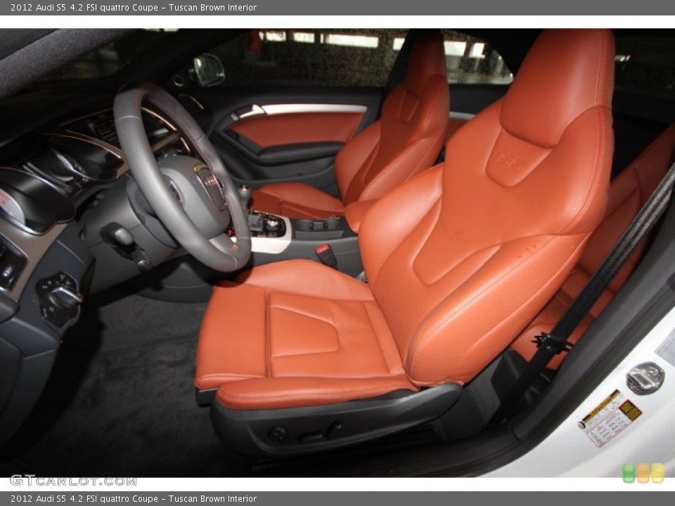 Tuscan Brown 2012 Audi S5 Interiors