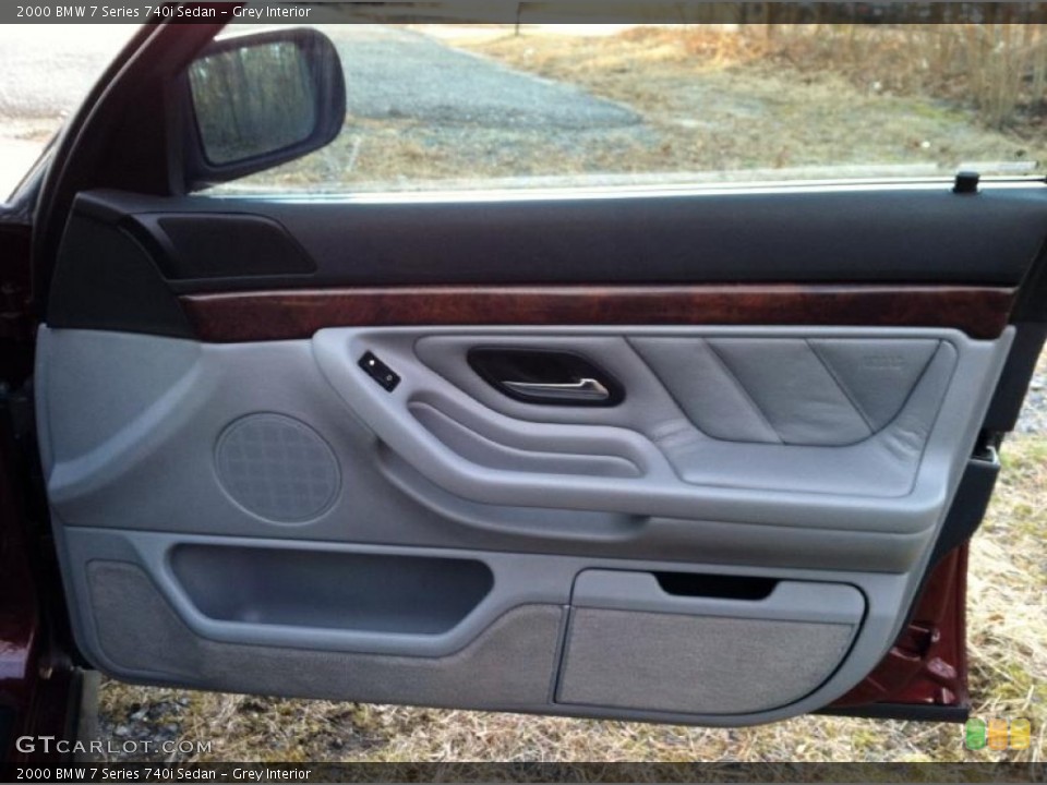 Grey Interior Door Panel for the 2000 BMW 7 Series 740i Sedan #60641728