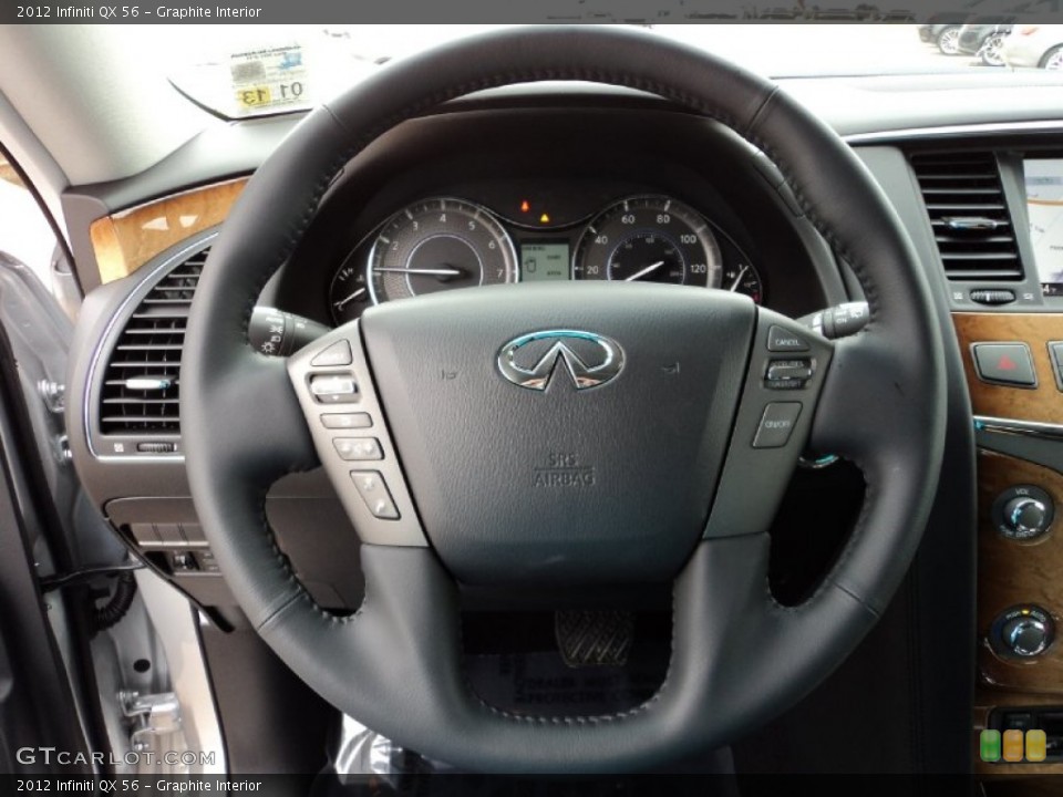 Graphite Interior Steering Wheel for the 2012 Infiniti QX 56 #60641950