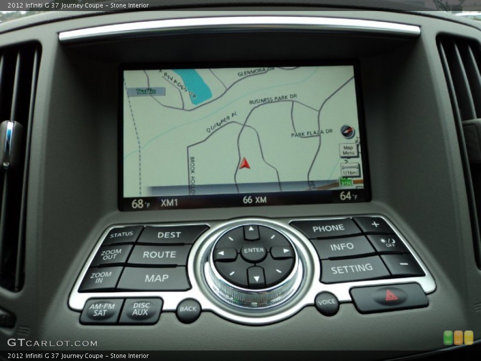 Stone Interior Navigation for the 2012 Infiniti G 37 Journey Coupe #60642601