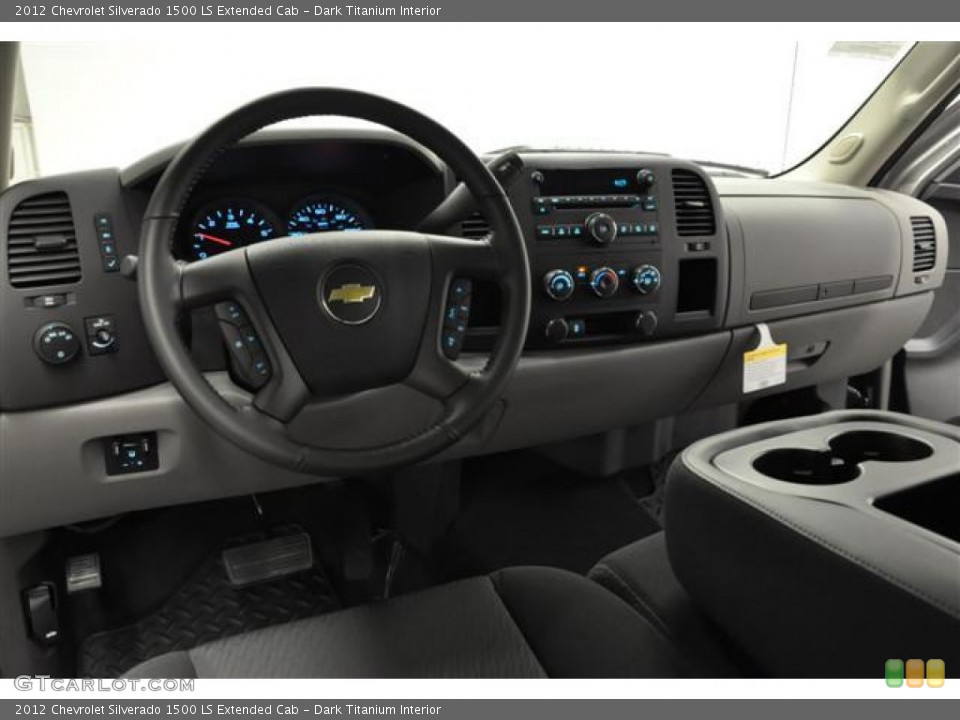 Dark Titanium Interior Dashboard for the 2012 Chevrolet Silverado 1500 LS Extended Cab #60643528