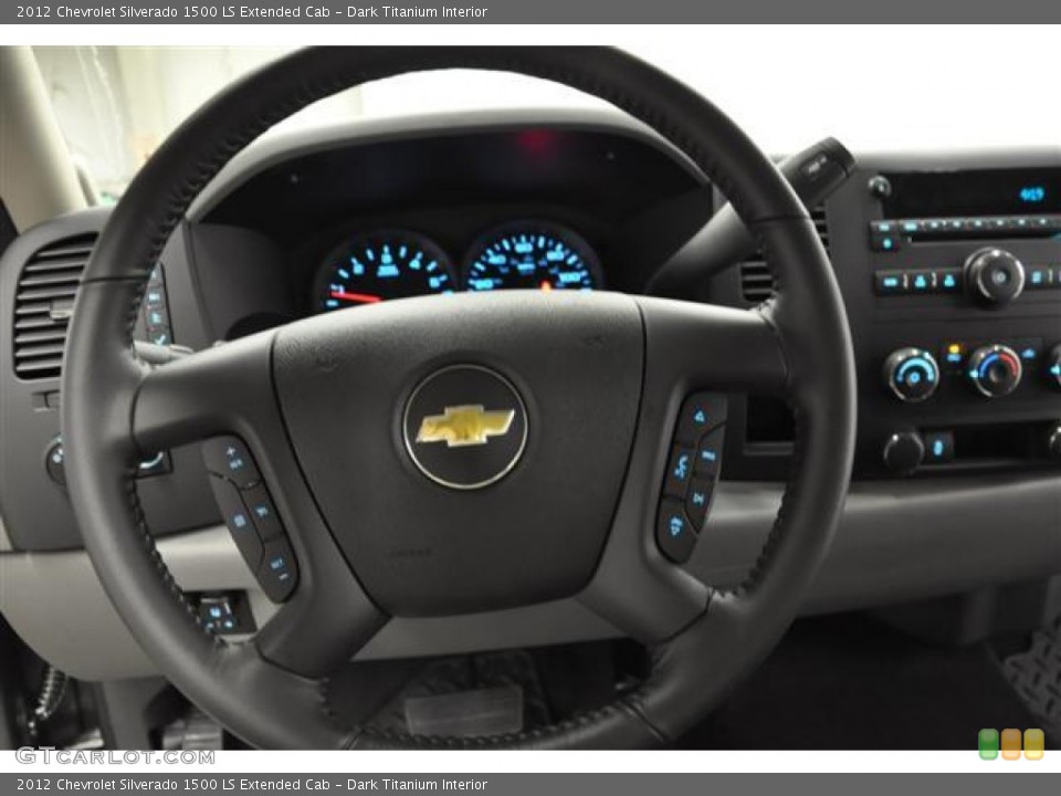 Dark Titanium Interior Steering Wheel for the 2012 Chevrolet Silverado 1500 LS Extended Cab #60643543