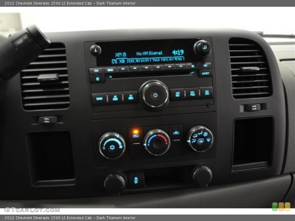 Dark Titanium Interior Controls for the 2012 Chevrolet Silverado 1500 LS Extended Cab #60643567
