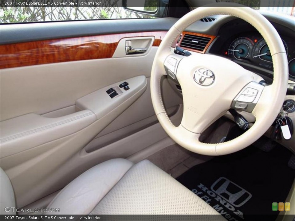 Ivory Interior Photo for the 2007 Toyota Solara SLE V6 Convertible #60645703