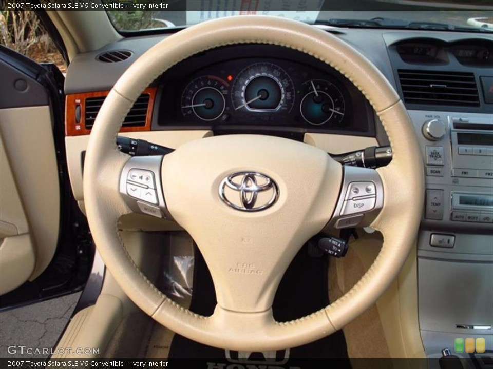 Ivory Interior Steering Wheel for the 2007 Toyota Solara SLE V6 Convertible #60645759