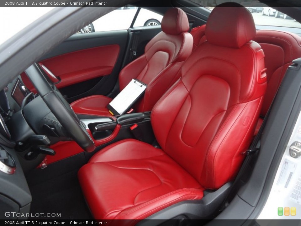 Crimson Red Interior Front Seat for the 2008 Audi TT 3.2 quattro Coupe #60650021