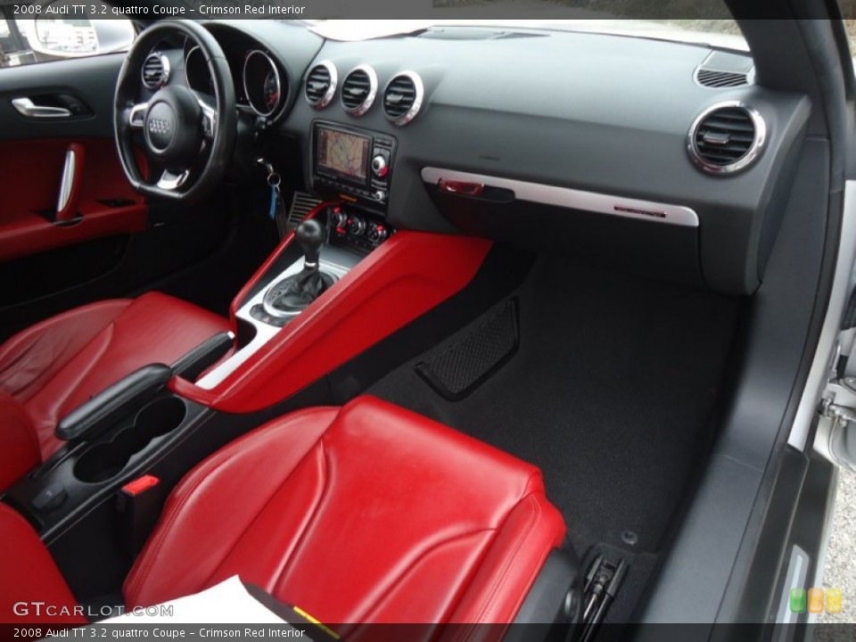 Crimson Red Interior Dashboard for the 2008 Audi TT 3.2 quattro Coupe #60650063