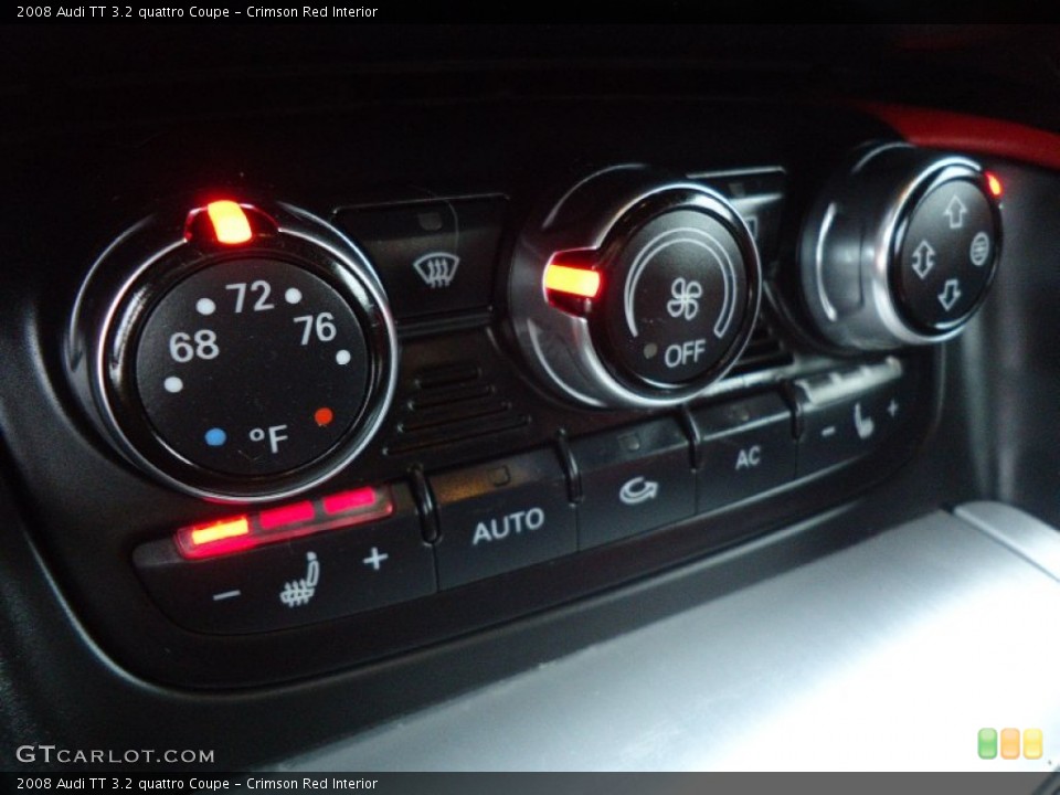 Crimson Red Interior Controls for the 2008 Audi TT 3.2 quattro Coupe #60650261