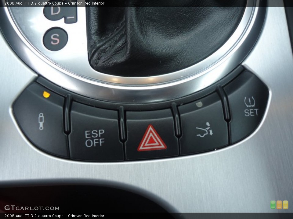 Crimson Red Interior Controls for the 2008 Audi TT 3.2 quattro Coupe #60650279