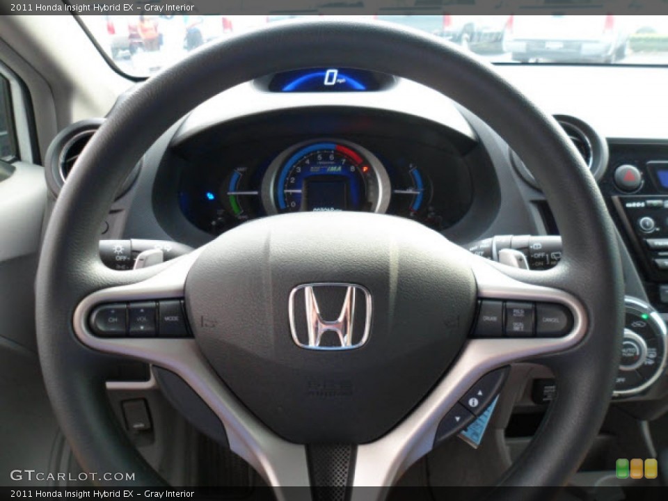 Gray Interior Steering Wheel for the 2011 Honda Insight Hybrid EX #60650726
