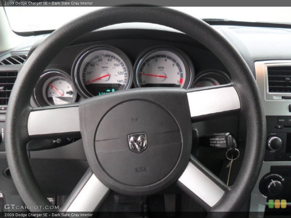 Dark Slate Gray Interior Steering Wheel for the 2009 Dodge Charger SE #60657815