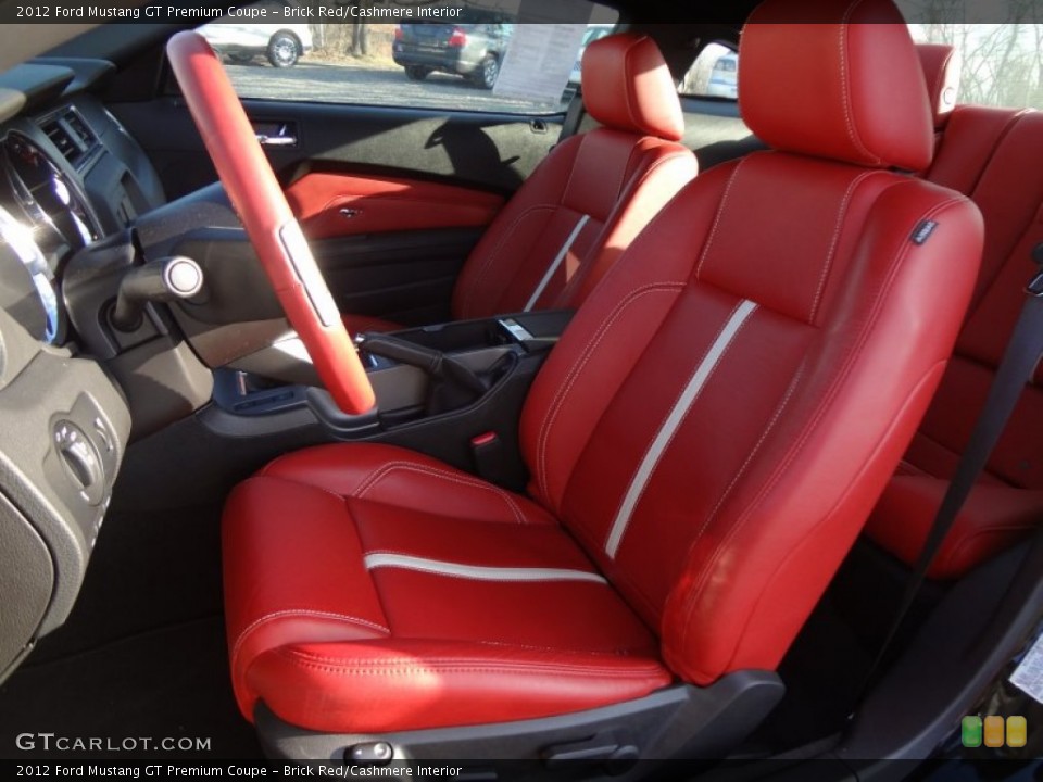 Brick Red/Cashmere Interior Front Seat for the 2012 Ford Mustang GT Premium Coupe #60658405