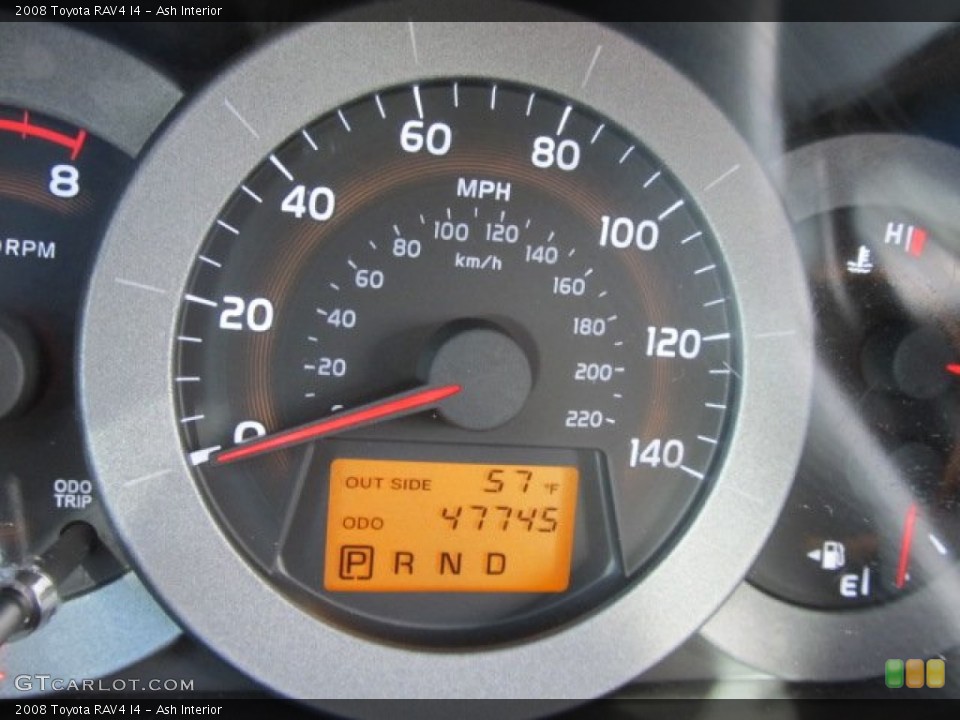 Ash Interior Gauges for the 2008 Toyota RAV4 I4 #60659963
