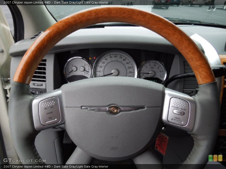 Dark Slate Gray/Light Slate Gray Interior Steering Wheel for the 2007 Chrysler Aspen Limited 4WD #60660896
