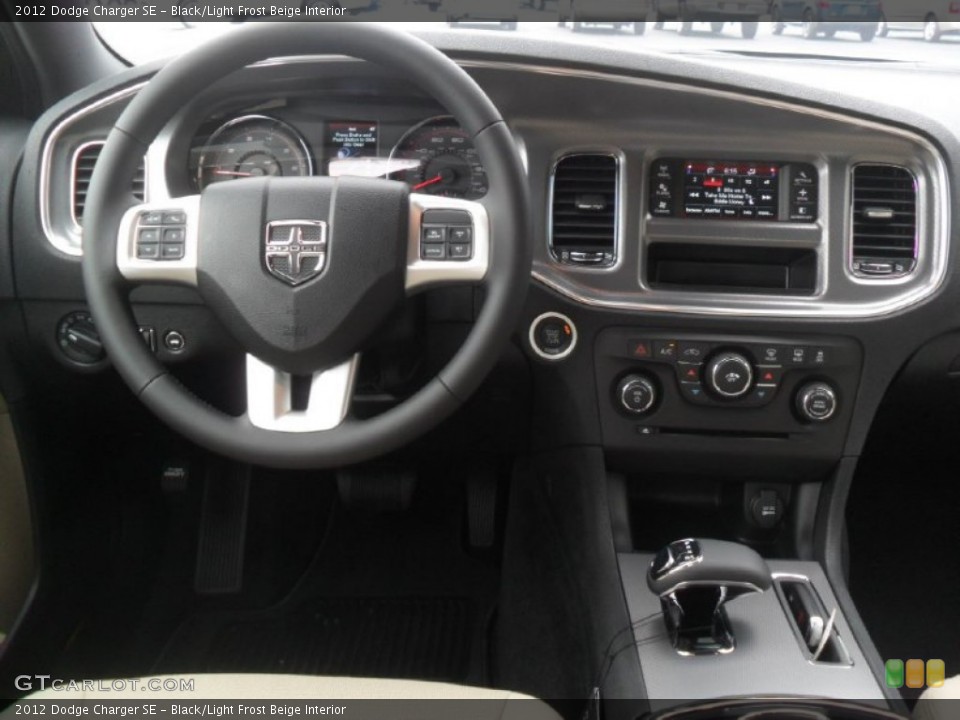 Black/Light Frost Beige Interior Dashboard for the 2012 Dodge Charger SE #60662861