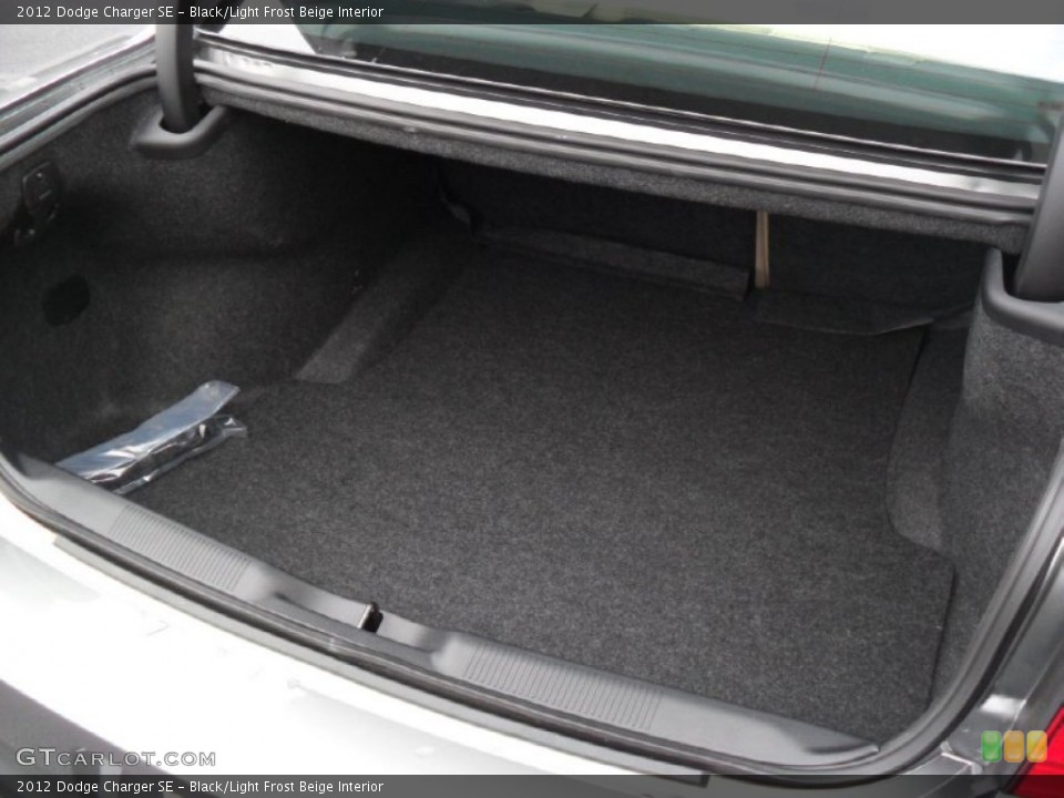Black/Light Frost Beige Interior Trunk for the 2012 Dodge Charger SE #60662882