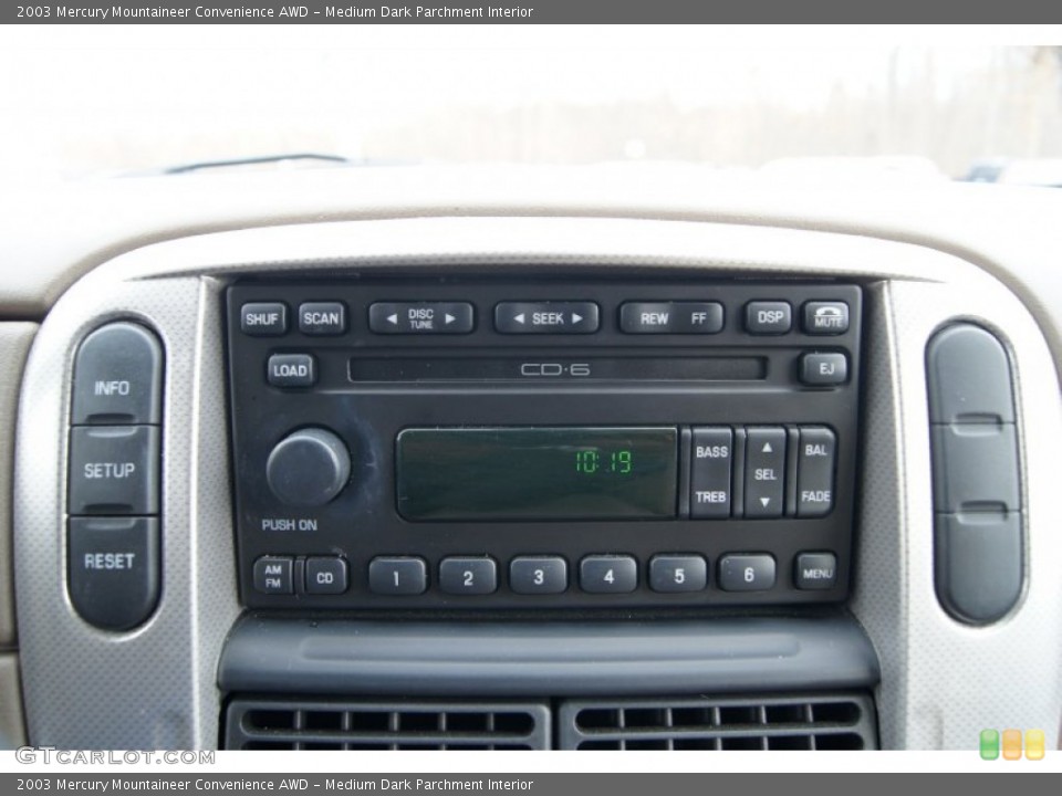 Medium Dark Parchment Interior Audio System for the 2003 Mercury Mountaineer Convenience AWD #60665471