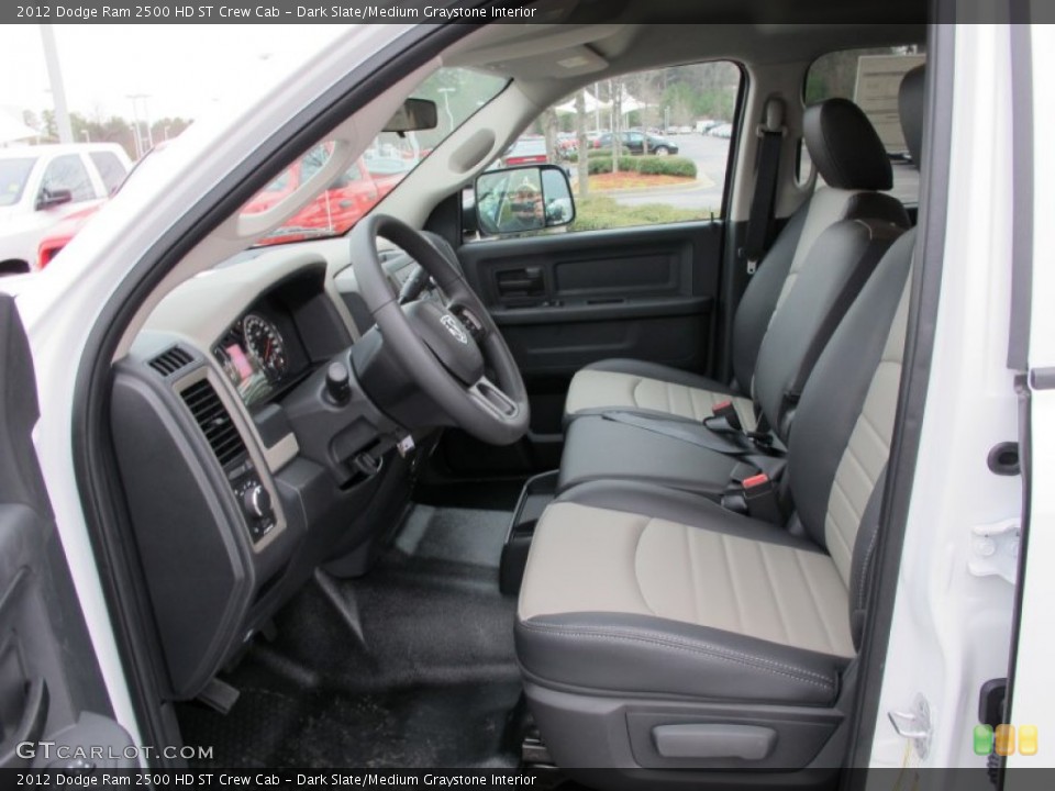 Dark Slate/Medium Graystone Interior Photo for the 2012 Dodge Ram 2500 HD ST Crew Cab #60666473