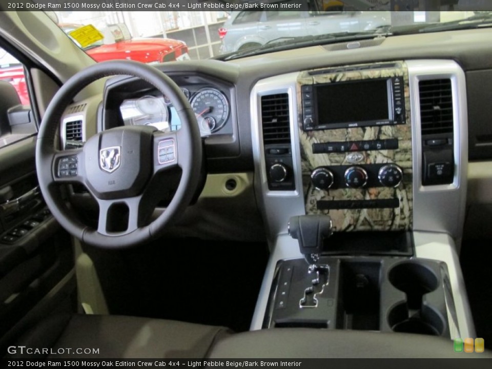 Light Pebble Beige/Bark Brown Interior Dashboard for the 2012 Dodge Ram 1500 Mossy Oak Edition Crew Cab 4x4 #60666617