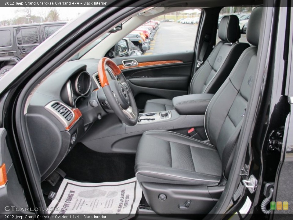 Black Interior Photo for the 2012 Jeep Grand Cherokee Overland 4x4 #60667676