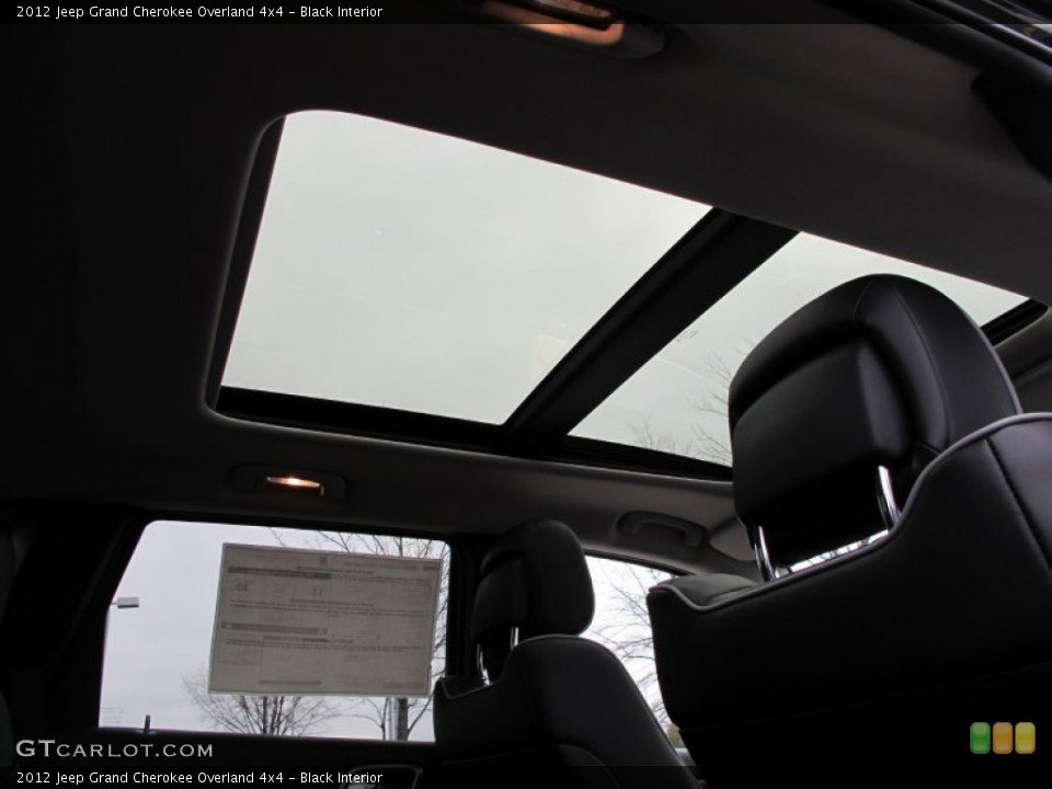 Black Interior Sunroof for the 2012 Jeep Grand Cherokee Overland 4x4 #60667733