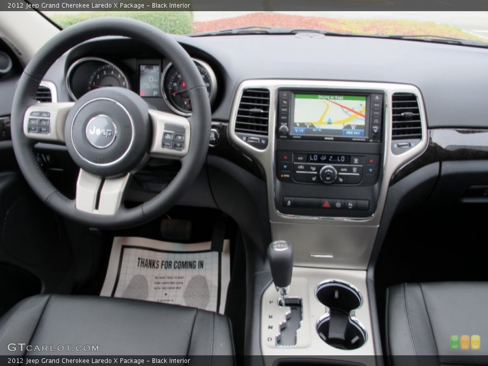 Black Interior Dashboard for the 2012 Jeep Grand Cherokee Laredo X Package #60668105