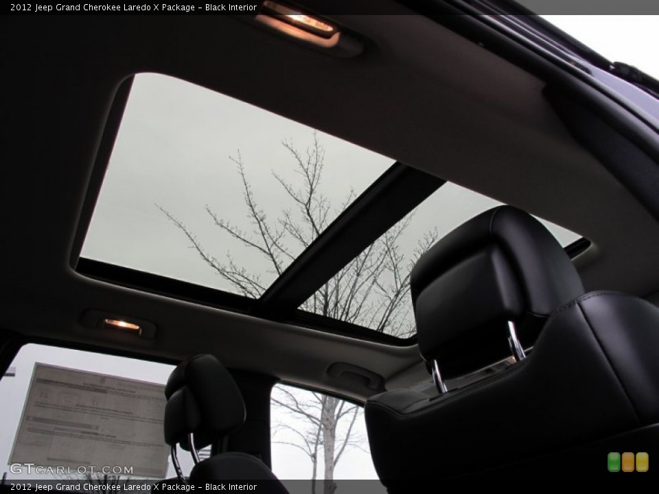 Black Interior Sunroof for the 2012 Jeep Grand Cherokee Laredo X Package #60668114