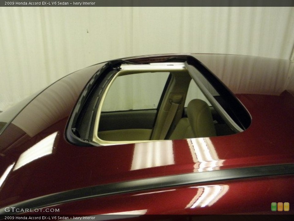 Ivory Interior Sunroof for the 2009 Honda Accord EX-L V6 Sedan #60669029