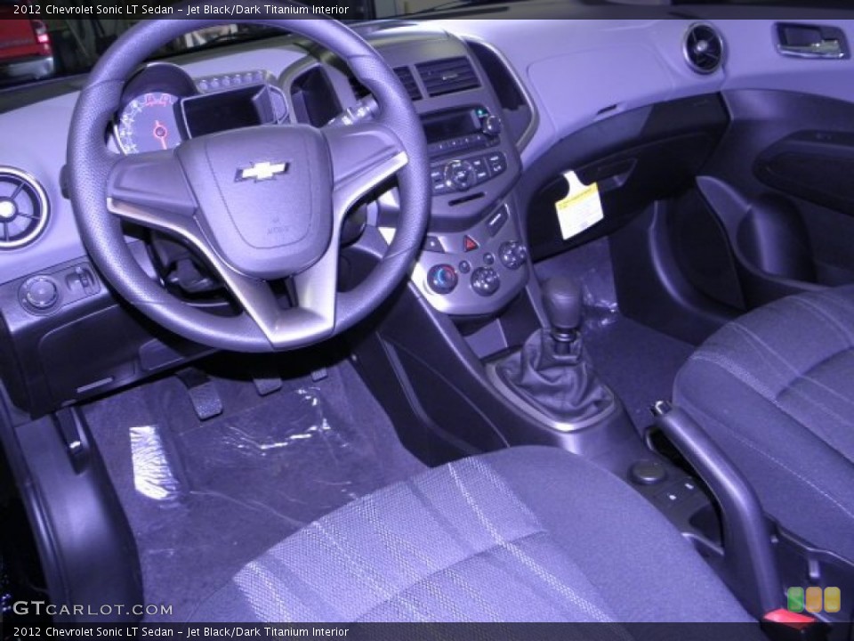 Jet Black/Dark Titanium Interior Prime Interior for the 2012 Chevrolet Sonic LT Sedan #60670652
