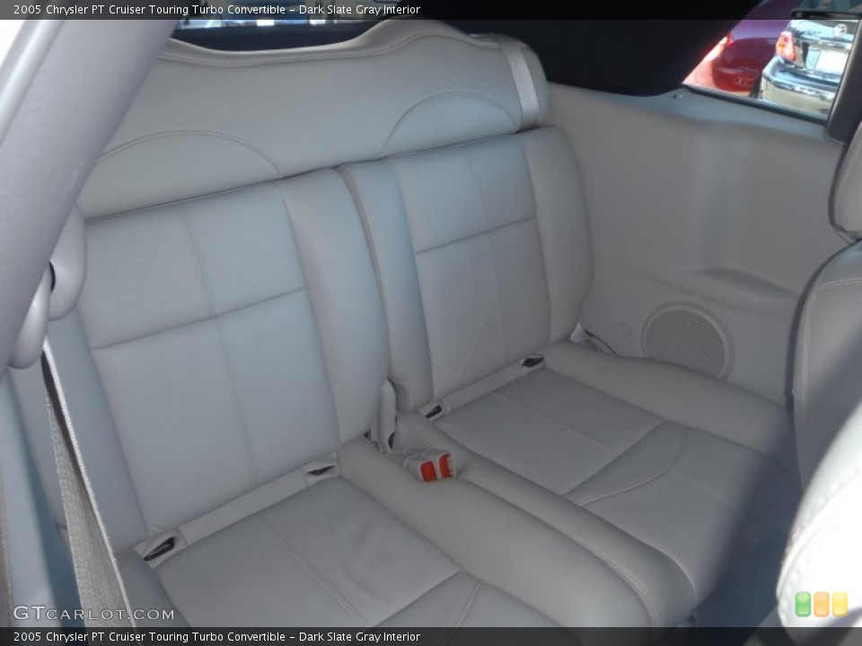 Dark Slate Gray Interior Rear Seat for the 2005 Chrysler PT Cruiser Touring Turbo Convertible #60676424