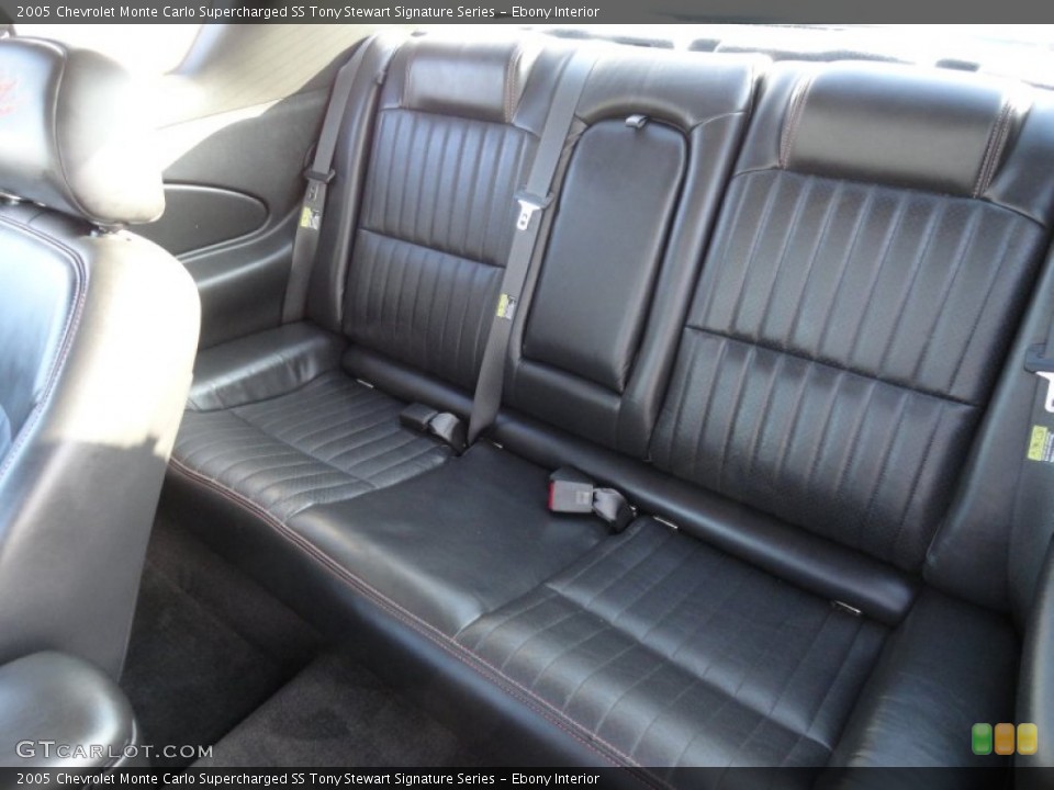 Ebony Interior Rear Seat for the 2005 Chevrolet Monte Carlo Supercharged SS Tony Stewart Signature Series #60677297
