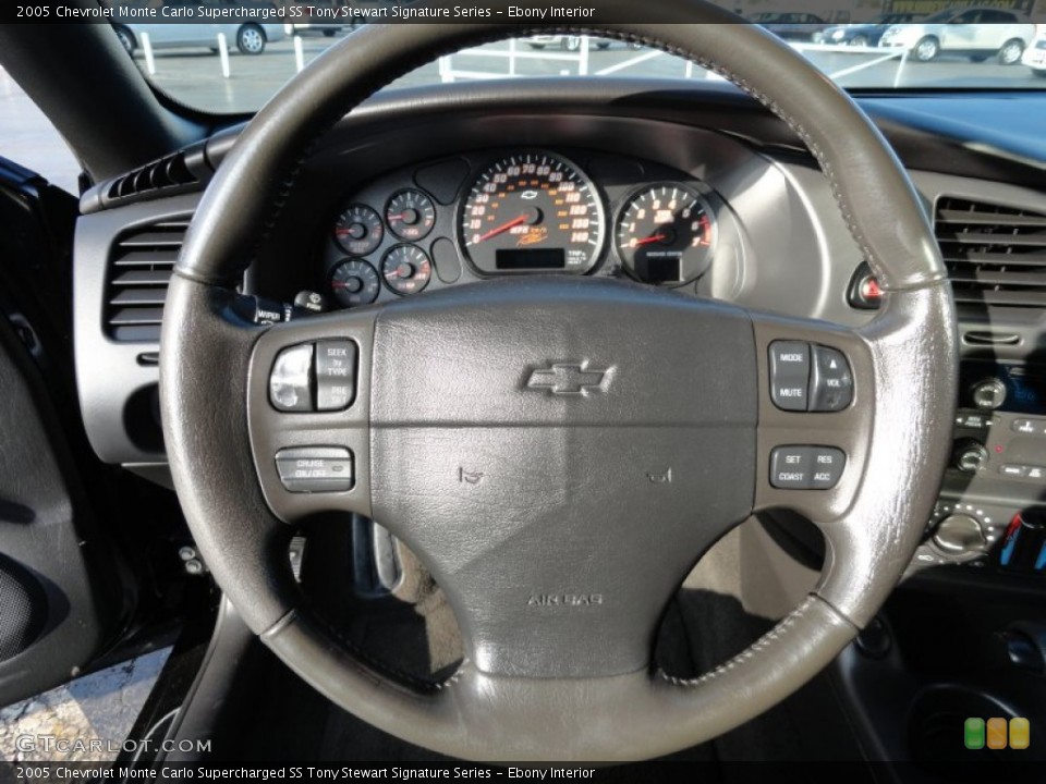 Ebony Interior Steering Wheel for the 2005 Chevrolet Monte Carlo Supercharged SS Tony Stewart Signature Series #60677357