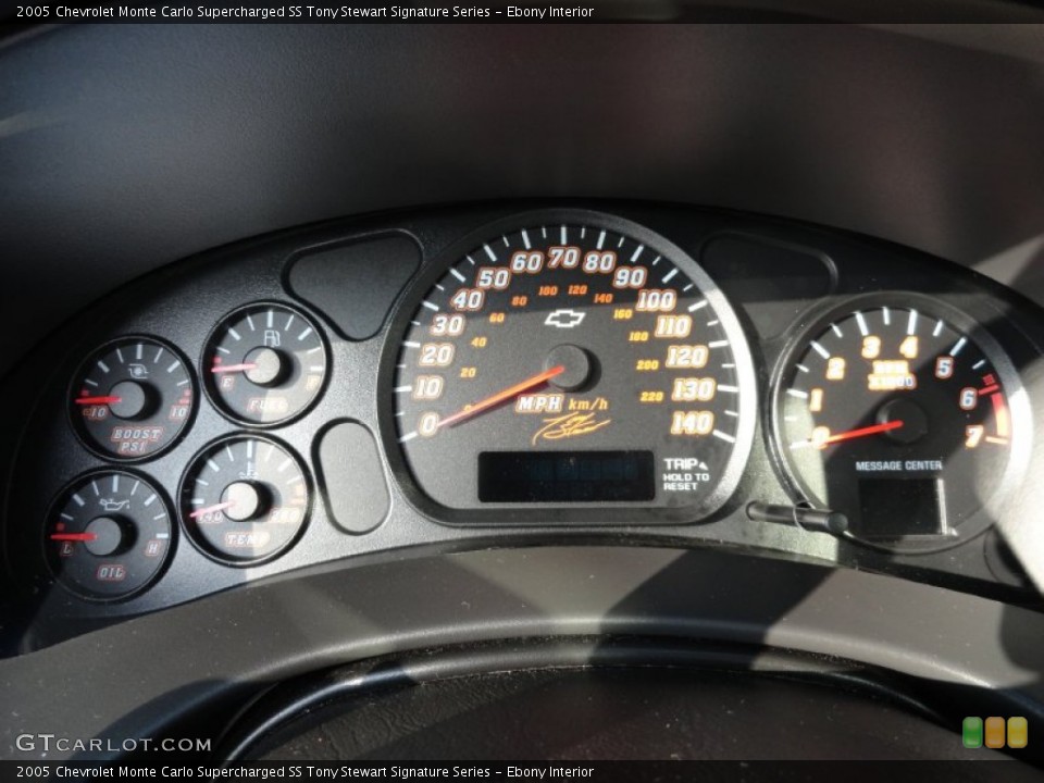 Ebony Interior Gauges for the 2005 Chevrolet Monte Carlo Supercharged SS Tony Stewart Signature Series #60677384