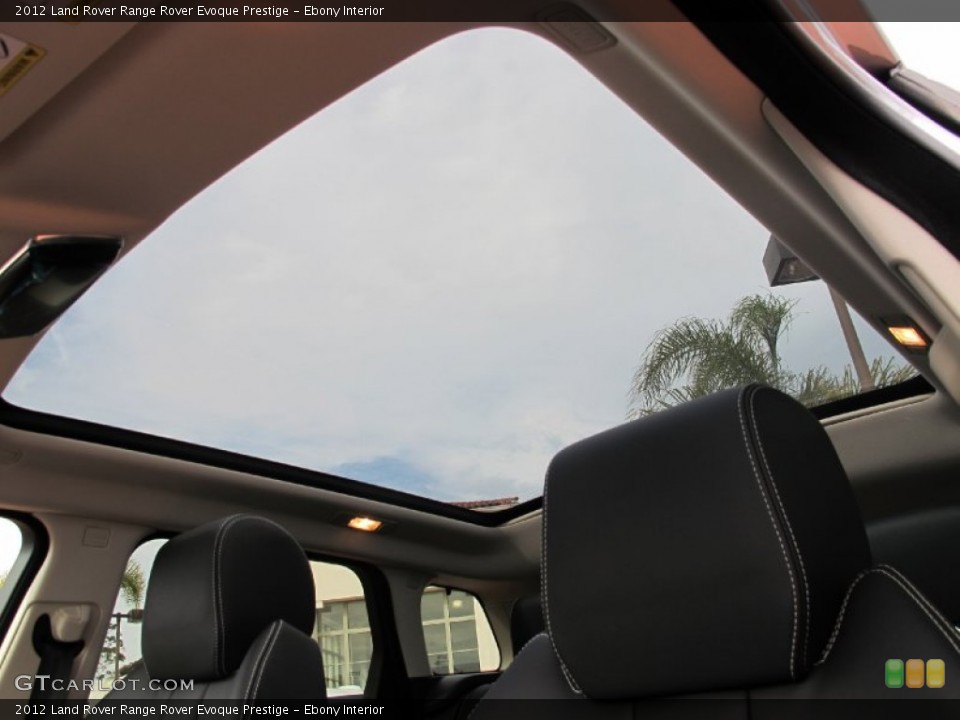 Ebony Interior Sunroof for the 2012 Land Rover Range Rover Evoque Prestige #60677624