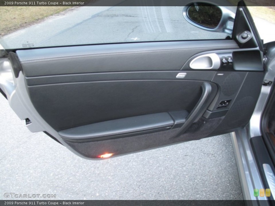 Black Interior Door Panel for the 2009 Porsche 911 Turbo Coupe #60678104