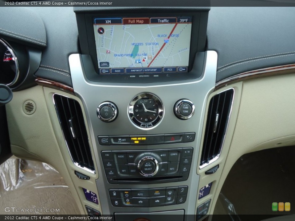 Cashmere/Cocoa Interior Navigation for the 2012 Cadillac CTS 4 AWD Coupe #60682294