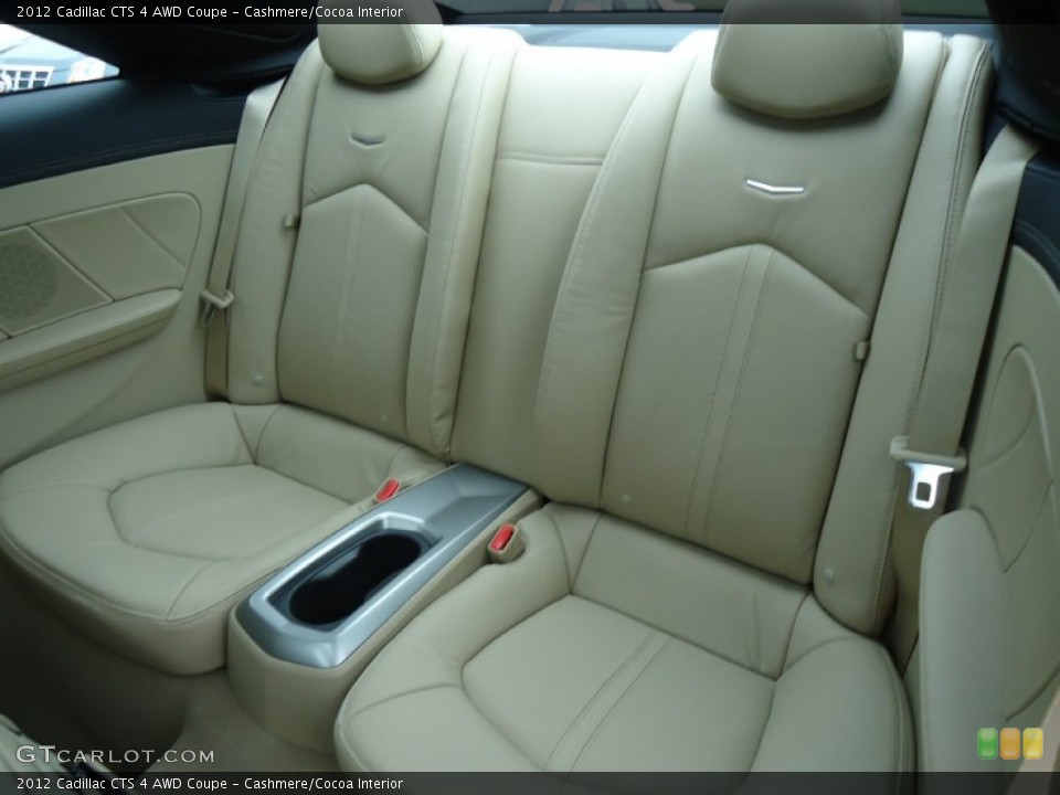 Cashmere/Cocoa Interior Rear Seat for the 2012 Cadillac CTS 4 AWD Coupe #60682790