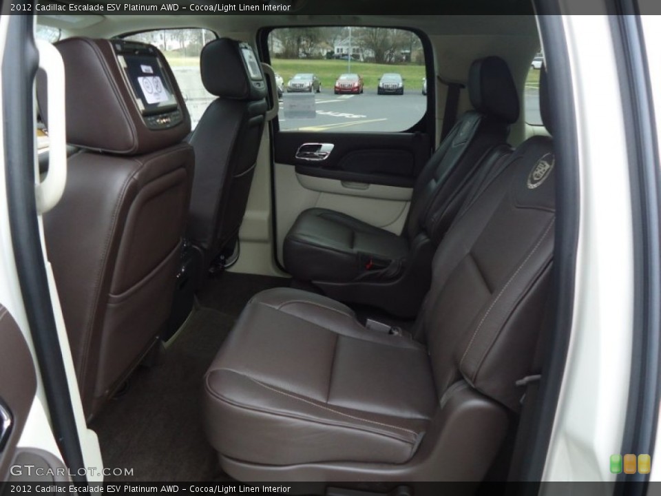Cocoa/Light Linen Interior Photo for the 2012 Cadillac Escalade ESV Platinum AWD #60683039