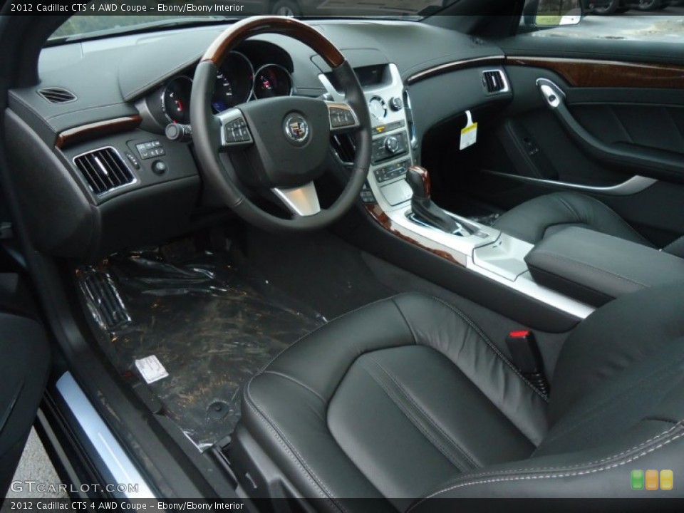 Ebony/Ebony Interior Photo for the 2012 Cadillac CTS 4 AWD Coupe #60683531