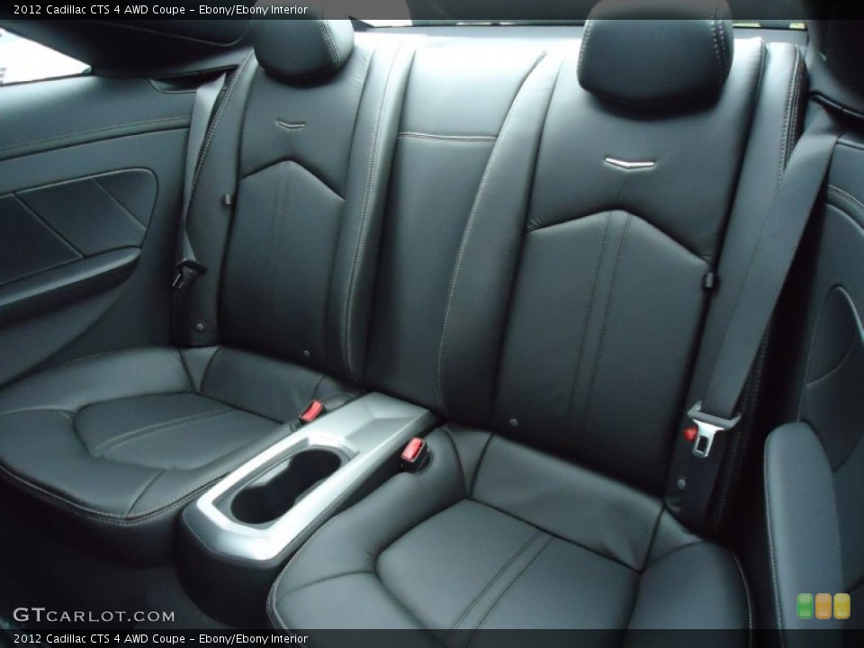 Ebony/Ebony Interior Rear Seat for the 2012 Cadillac CTS 4 AWD Coupe #60683549