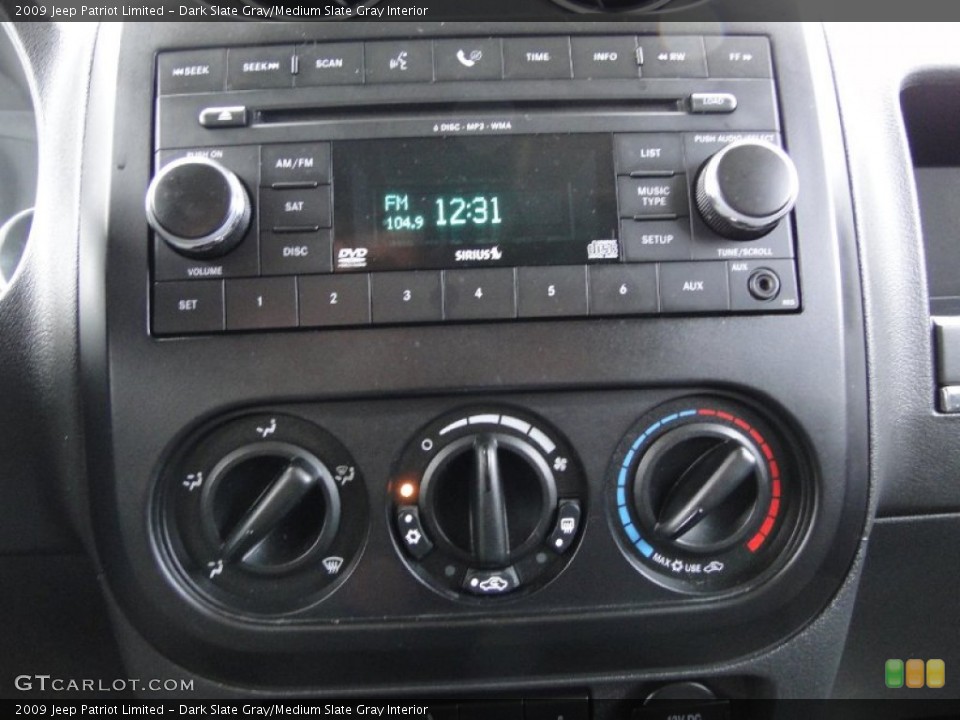 Dark Slate Gray/Medium Slate Gray Interior Controls for the 2009 Jeep Patriot Limited #60685887