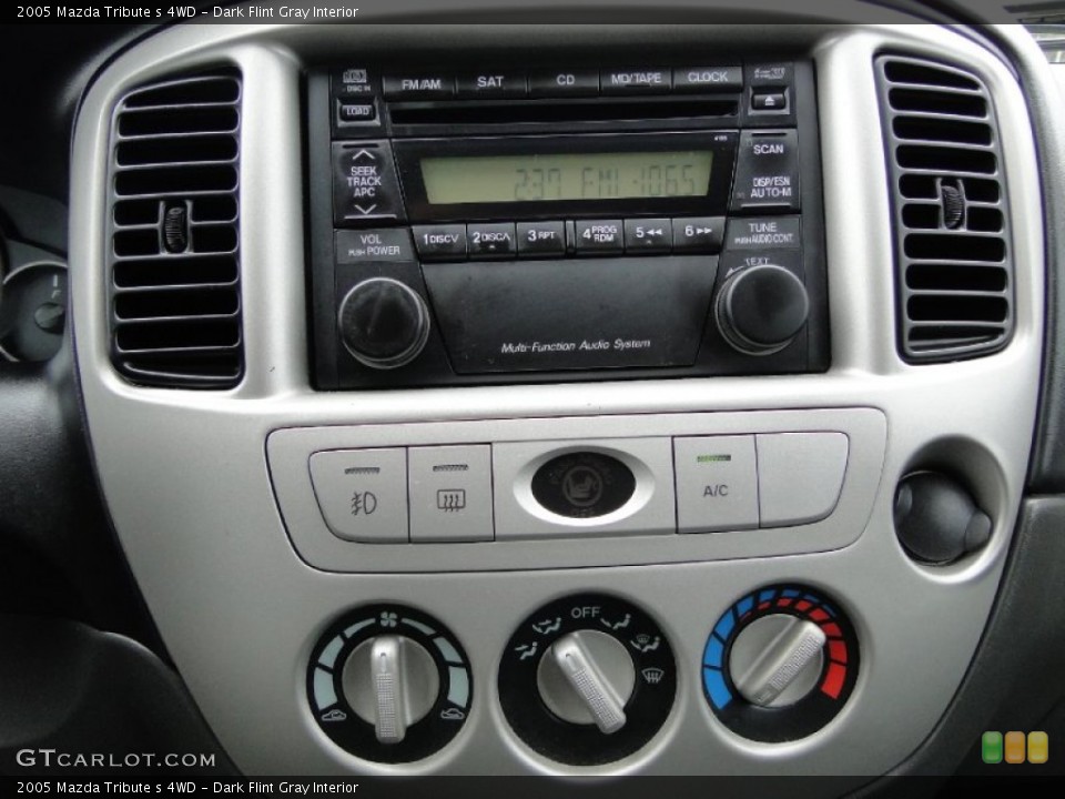 Dark Flint Gray Interior Controls for the 2005 Mazda Tribute s 4WD #60687299