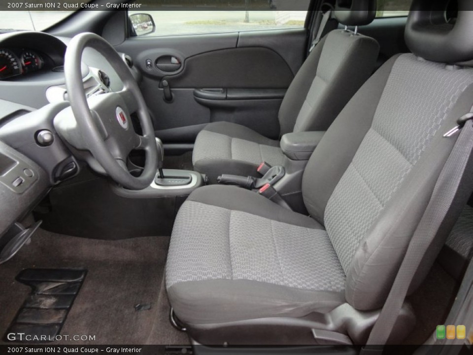 Gray Interior Photo for the 2007 Saturn ION 2 Quad Coupe #60689729