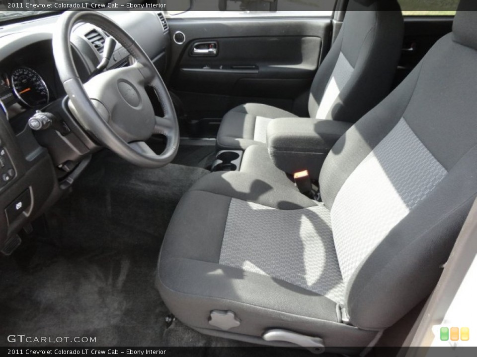 Ebony Interior Photo for the 2011 Chevrolet Colorado LT Crew Cab #60690203